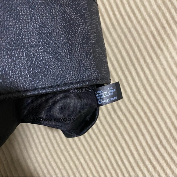 Michael Kors Jet Set Large Tote – Black Logo Canvas black and grey - Picture 12 of 12